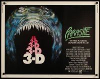 6r220 PARASITE 1/2sh '82 directed by Charles Band, the first futuristic monster movie in 3-D!