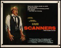 6r254 SCANNERS 1/2sh '81 David Cronenberg, in 20 seconds your head explodes, sci-fi art by Joann!