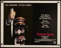 6r287 TERROR TRAIN 1/2sh '80 wacky art of conductor Ben Johnson, some will live, some will die!