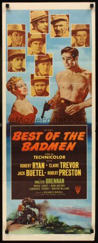 6r366 BEST OF THE BADMEN insert '51 barechested Robert Ryan, with all the greatest outlaws!