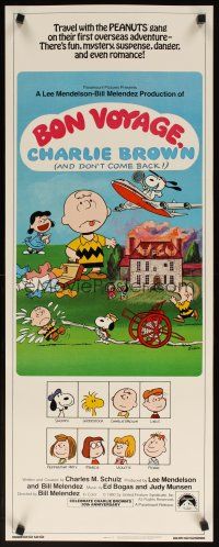 6r376 BON VOYAGE CHARLIE BROWN insert '80 Peanuts, Snoopy, Charles M. Schulz art!