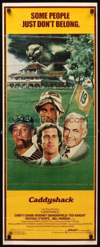 6r396 CADDYSHACK insert '80 Chevy Chase, Bill Murray, Rodney Dangerfield, golf classic!