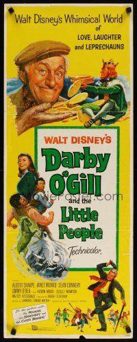 6r439 DARBY O'GILL & THE LITTLE PEOPLE insert '59 Disney, Albert Sharpe, it's leprechaun magic!