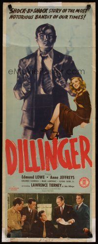 6r450 DILLINGER insert '45 Lawrence Tierney's story is written in bullets, blood, and blondes!
