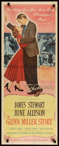 6r496 GLENN MILLER STORY insert '54 James Stewart in title role, June Allyson, Louis Armstrong!