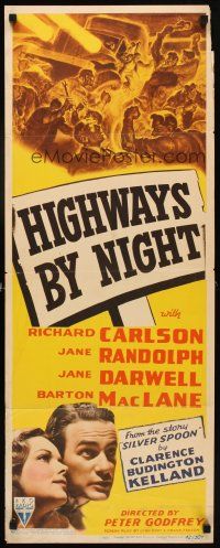 6r521 HIGHWAYS BY NIGHT insert '42 Richard Carlson, Jane Randolph, Jane Darwell!