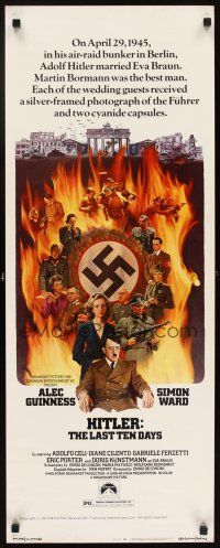 6r527 HITLER: THE LAST TEN DAYS insert '73 Alec Guinness as Adolf, Doris Kunstmann as Eva Braun!