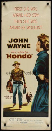 6r009 HONDO insert '53 3-D John Wayne was a stranger to all but the surly dog at his side!
