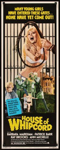 6r533 HOUSE OF WHIPCORD insert '74 sexy art of young girls who go in, but never come out!
