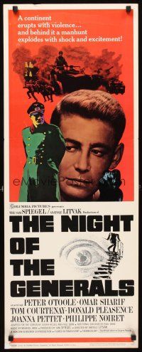 6r614 NIGHT OF THE GENERALS insert '67 WWII officer Peter O'Toole in a unique manhunt across Europe!