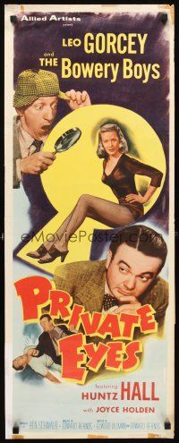 6r643 PRIVATE EYES insert '53 Leo Gorcey & The Bowery Boys are detectives, sexy Joyce Holden!