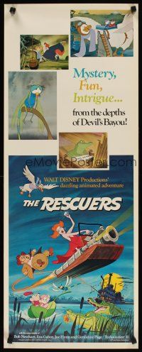 6r662 RESCUERS insert '77 Disney mouse mystery adventure cartoon from the depths of Devil's Bayou!