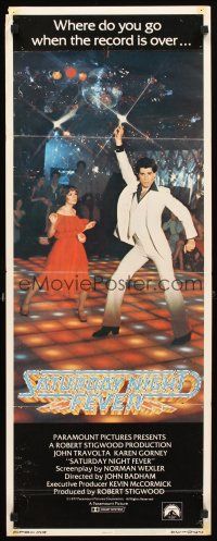 6r679 SATURDAY NIGHT FEVER int'l insert '77 best image of disco dancer Travolta & Karen Lynn Gorney