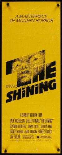 6r699 SHINING insert '80 Stephen King & Stanley Kubrick horror masterpiece, crazy Jack Nicholson!