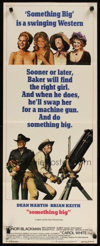 6r710 SOMETHING BIG insert '71 cool image of Dean Martin w/giant gatling gun, Brian Keith