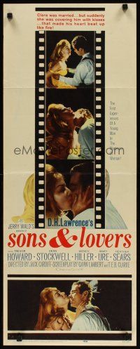 6r712 SONS & LOVERS insert '60 from D.H. Lawrence's novel, Dean Stockwell & sexy Mary Ure!