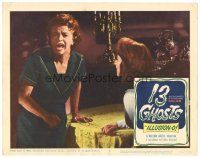 6s118 13 GHOSTS LC #8 '60 William Castle horror, great close up of terrified woman screaming!