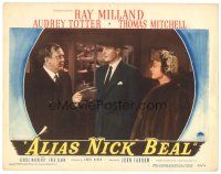 6s137 ALIAS NICK BEAL LC #2 '49 Ray Milland must murder Thomas Mitchell for Audrey Totter's love!