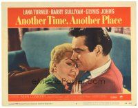 6s149 ANOTHER TIME ANOTHER PLACE LC #5 '58 c/u of sexy Lana Turner with young Sean Connery!