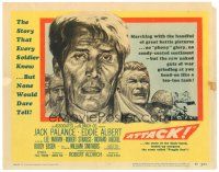 6s008 ATTACK TC '56 WWII soldiers Lee Marvin, Jack Palance & Richard Jaeckel!