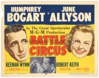 6s010 BATTLE CIRCUS TC '53 Humphrey Bogart & June Allyson in the Korean War!