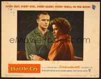 6s169 BATTLE CRY LC #1 '55 close up of soldier Van Heflin & Mona Freeman!