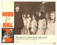 6s195 BLOOD OF FU MANCHU LC #4 '69 Asian villain Christopher Lee with sexy girls, Kiss & Kill!