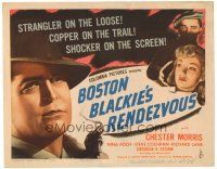 6s014 BOSTON BLACKIE'S RENDEZVOUS TC '45 Chester Morris chases after a strangler on the loose!
