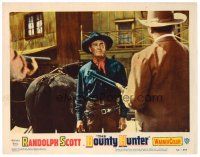 6s212 BOUNTY HUNTER LC #6 '54 tough Randolph Scott is confronted by man with rifle!
