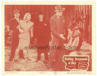 6s224 BULLDOG DRUMMOND AT BAY LC #2 '47 Anita Louise watches Ron Randell help wounded man!