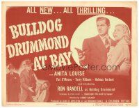 6s018 BULLDOG DRUMMOND AT BAY TC '47 Anita Louise, introducing Ron Randell in the title role!