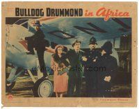 6s225 BULLDOG DRUMMOND IN AFRICA LC '38 John Howard & Heather Angel with cops by airplane!