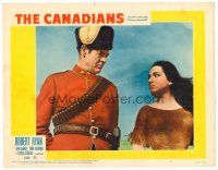 6s245 CANADIANS LC #2 '61 close up of Royal Mounted Policeman Robert Ryan & Teresa Stratas!