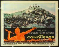 6s279 CONQUEROR LC #7 '56 Howard Hughes, cool far shot of epic battle scene on hill!