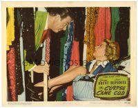 6s283 CORPSE CAME C.O.D. LC #7 '47 George Brent finds Joan Blondell stuck in laundry basket!