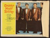 6s286 COUNTRY MUSIC HOLIDAY LC #5 '58 great close up of guys in tuxedos singing!