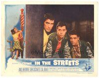 6s293 CRIME IN THE STREETS LC '56 c/u of Sal Mineo, Mark Rydell & John Cassavetes!