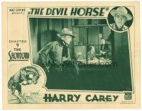 6s322 DEVIL HORSE chapter 9 LC '32 Harry Carey with gun & rope outside office for The Showdown!