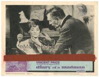 6s327 DIARY OF A MADMAN LC #8 '63 close up of Vincent Price & sexy Nancy Kovack!