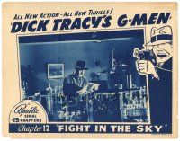 6s333 DICK TRACY'S G-MEN chapter 12 LC '39 guy in cool laboratory, Fight in the Sky!