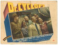 6s338 DOCTOR CYCLOPS LC '40 Albert Dekker with wacky glasses with five people, Schoedsack sci-fi!