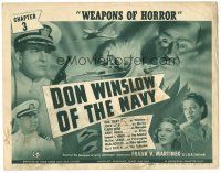 6s041 DON WINSLOW OF THE NAVY chapter 3 TC '41 Universal serial, Weapons of Horror!