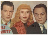 6s342 DOUBLE INDEMNITY LC #1 '44 Billy Wilder, Barbara Stanwyck, Fred MacMurray, Edward G Robinson
