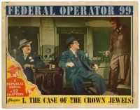 6s373 FEDERAL OPERATOR 99 chapter 1 LC '45 Lamont points gun, The Case of the Crown Jewels!
