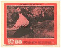 6s379 FLAXY MARTIN LC #6 '49 Zachary Scott grabs Dorothy Malone's hand as he chases man!