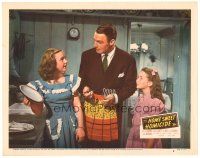 6s468 HOME SWEET HOMICIDE LC #6 '46 Randolph Scott in the kitchen w/ Peggy Ann Garner & young girl