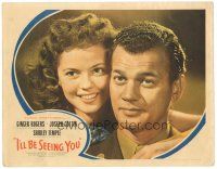 6s490 I'LL BE SEEING YOU LC '45 best close up of Joseph Cotten & pretty grown-up Shirley Temple!