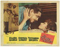 6s507 IT STARTED IN NAPLES LC #2 '60 romantic art of Clark Gable with sexy Sophia Loren!