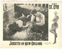 6s521 JOSETTE OF NEW ORLEANS LC '58 sexy stripper Lili St. Cyr in border + guy w/gun by dead girl!