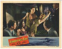 6s523 JOURNEY INTO FEAR LC '42 strongman Jack Durant & Dolores Del Rio in leopardskin outfits!